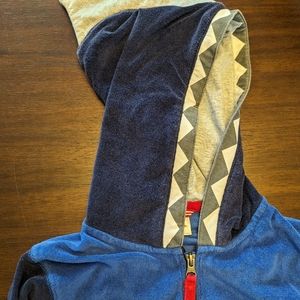 Hanna Andersson wearable shark towel zipup hoodie